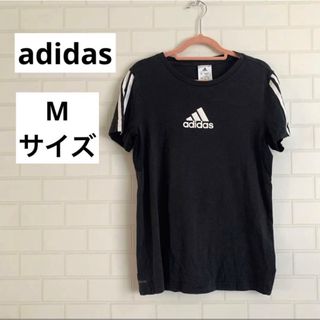 アディダス(adidas)のadidas アディダス Tシャツ 黒 ブラックAEROREADY エアロレディ(Tシャツ/カットソー(半袖/袖なし))