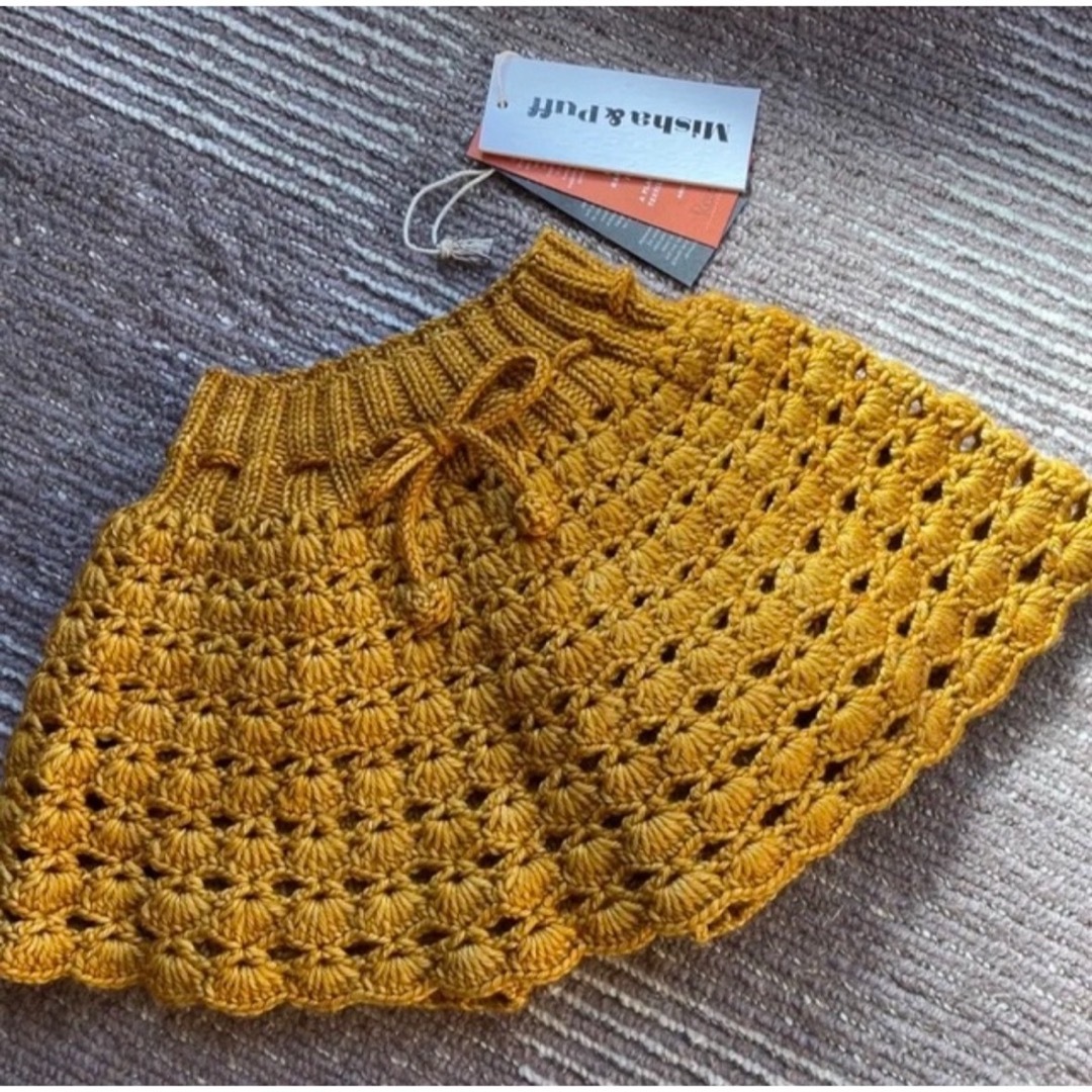 キッズ服女の子用(90cm~)Crochet Skating Skirt  misha&puff