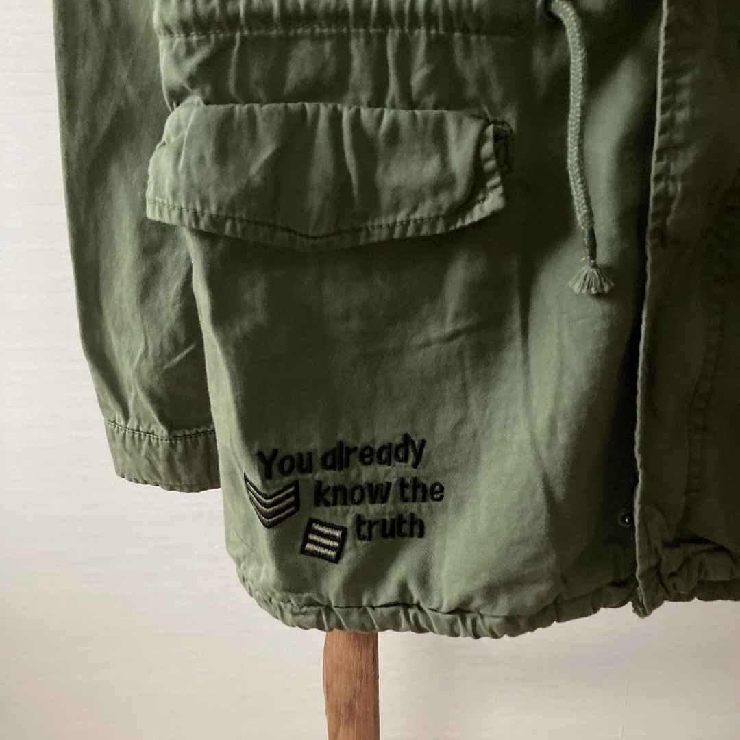 ZARA KIDS(ザラキッズ)のザラ ZARA KIDS カーキのミリタリージャケット 164 160 キッズ/ベビー/マタニティのキッズ服男の子用(90cm~)(ジャケット/上着)の商品写真