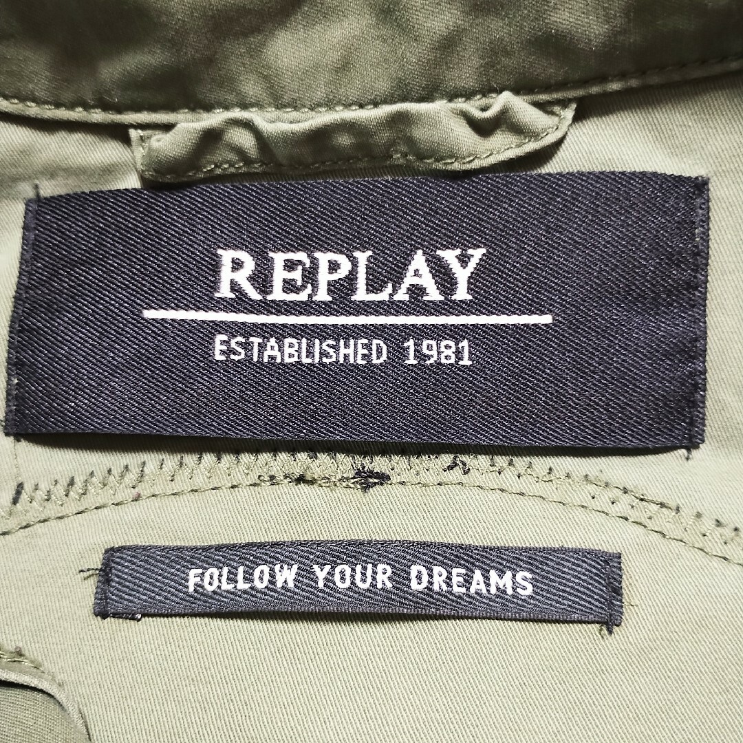 Replay(リプレイ)のHi30様専用　リプレイ　ミリタリージャケット　ワークシャツ　ワッペン　刺繍 メンズのジャケット/アウター(ミリタリージャケット)の商品写真