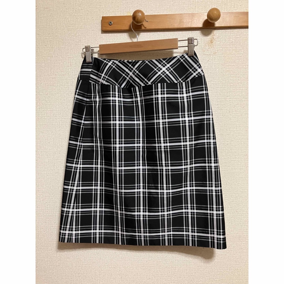 courreges クレージュ スカート チェック柄 ブラック 64-91 courreges クレージュ スカート チェック柄 ブラック 64-91
