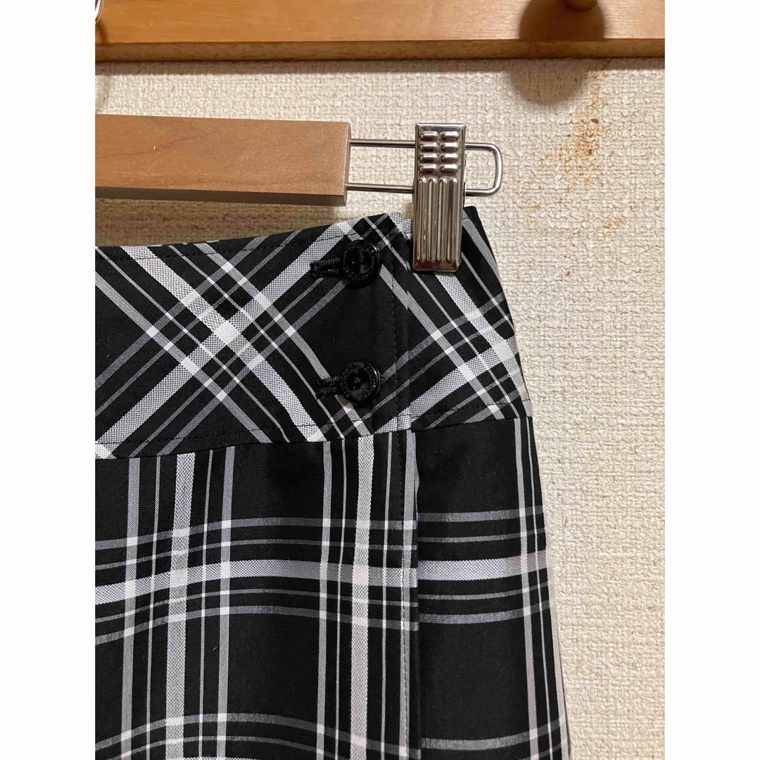 courreges クレージュ スカート チェック柄 ブラック 64-91 courreges クレージュ スカート チェック柄 ブラック 64-91