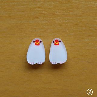 現品 白文鳥(大) ② イヤリング/ピアス(イヤリング)