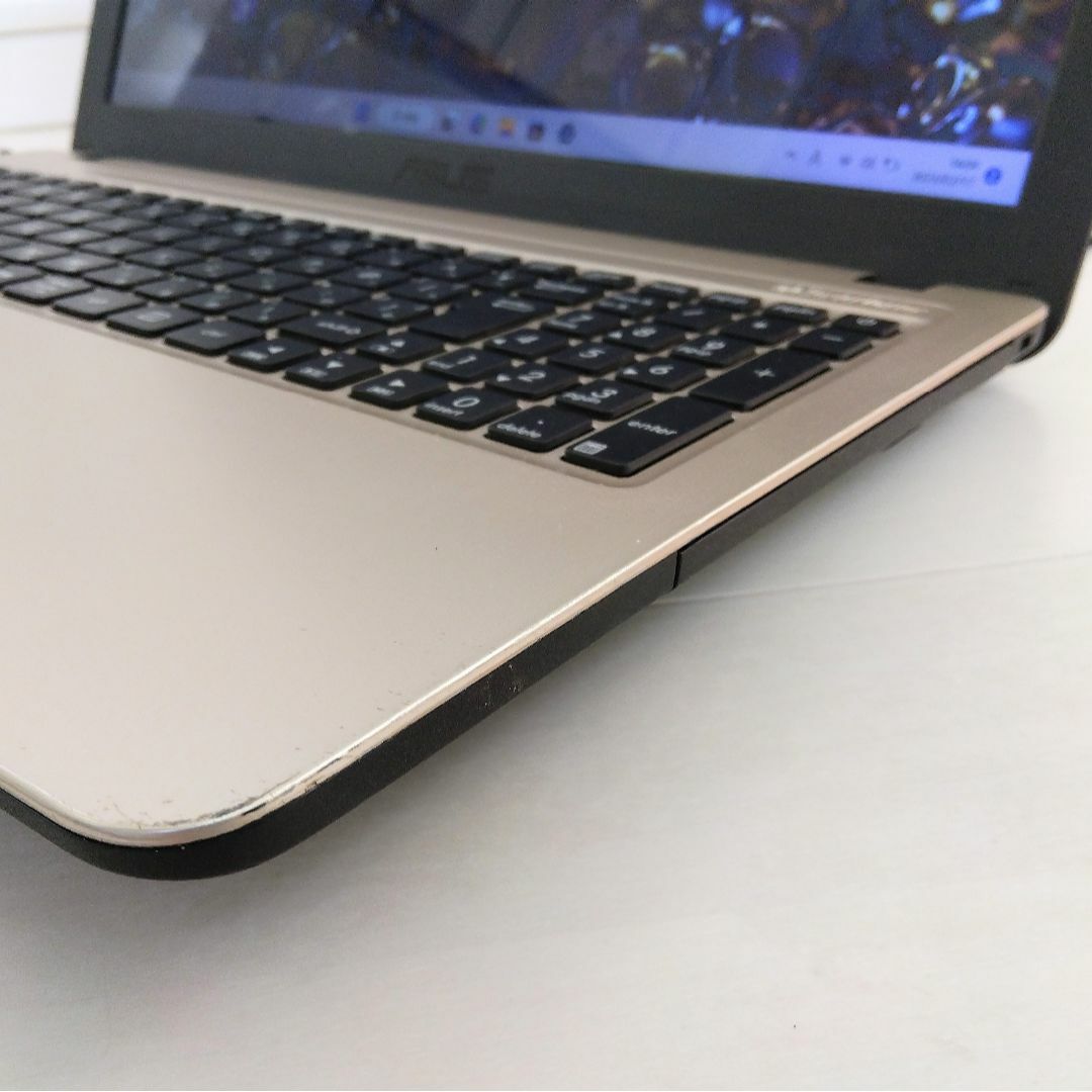 ASUS - 新品高速SSD搭載✨ゴールド+黒✨ASUSノートパソコン✨オフィス