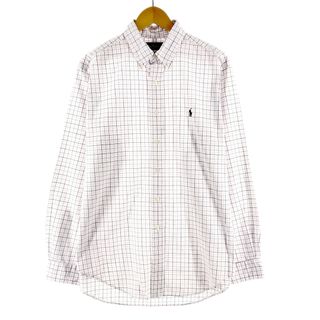 ラルフローレン(Ralph Lauren)の古着 ラルフローレン Ralph Lauren CLASSIC FIT クラシックフィット 長袖 ボタンダウンチェックシャツ メンズXL /eaa374638(シャツ)