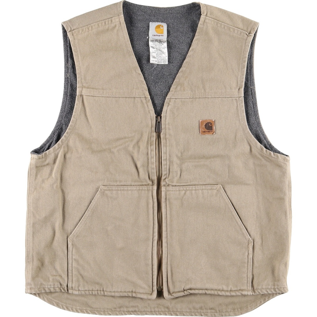 古着 90年代 カーハート Carhartt ダック地ベスト USA製 メンズL ヴィンテージ /eaa374137 | フリマアプリ ラクマ