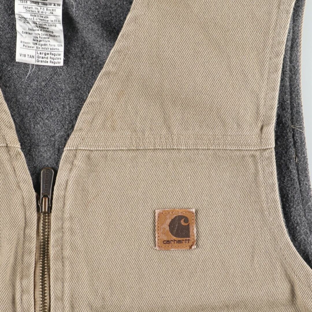 carhartt - 古着 90年代 カーハート Carhartt ダック地ベスト USA製