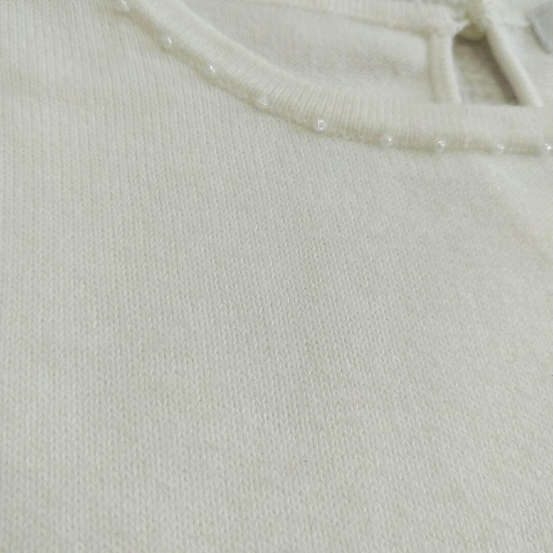 BURBERRY(バーバリー)のBURBERRY　キッズ半袖　ニット女の子白色120㎝ キッズ/ベビー/マタニティのキッズ服女の子用(90cm~)(Tシャツ/カットソー)の商品写真