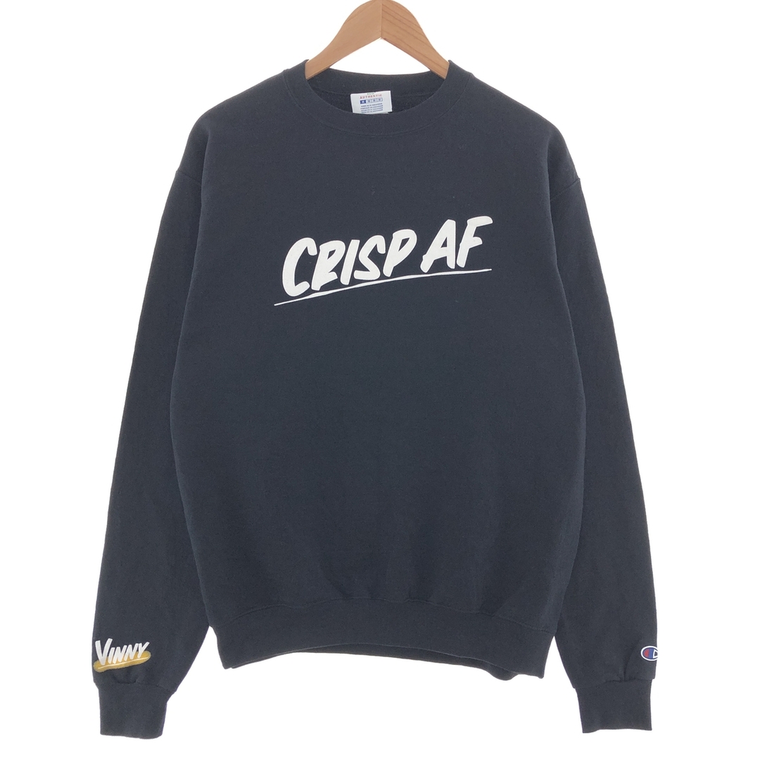 チャンピオン Champion ECO AUTHENTIC 袖プリント スウェットシャツ トレーナー メンズL /taa001373