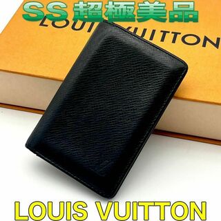 ヴィトン(LOUIS VUITTON) タイガ 名刺入れ/定期入れ(メンズ)（ブラック