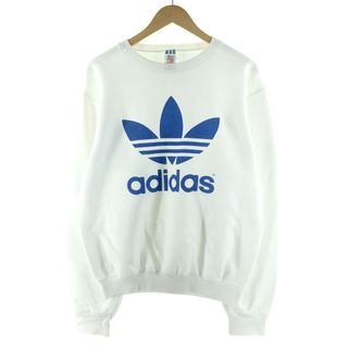 アディダス(adidas)の古着 90年代 アディダス adidas ロゴスウェット トレーナー USA製 メンズL ヴィンテージ /eaa375951(スウェット)