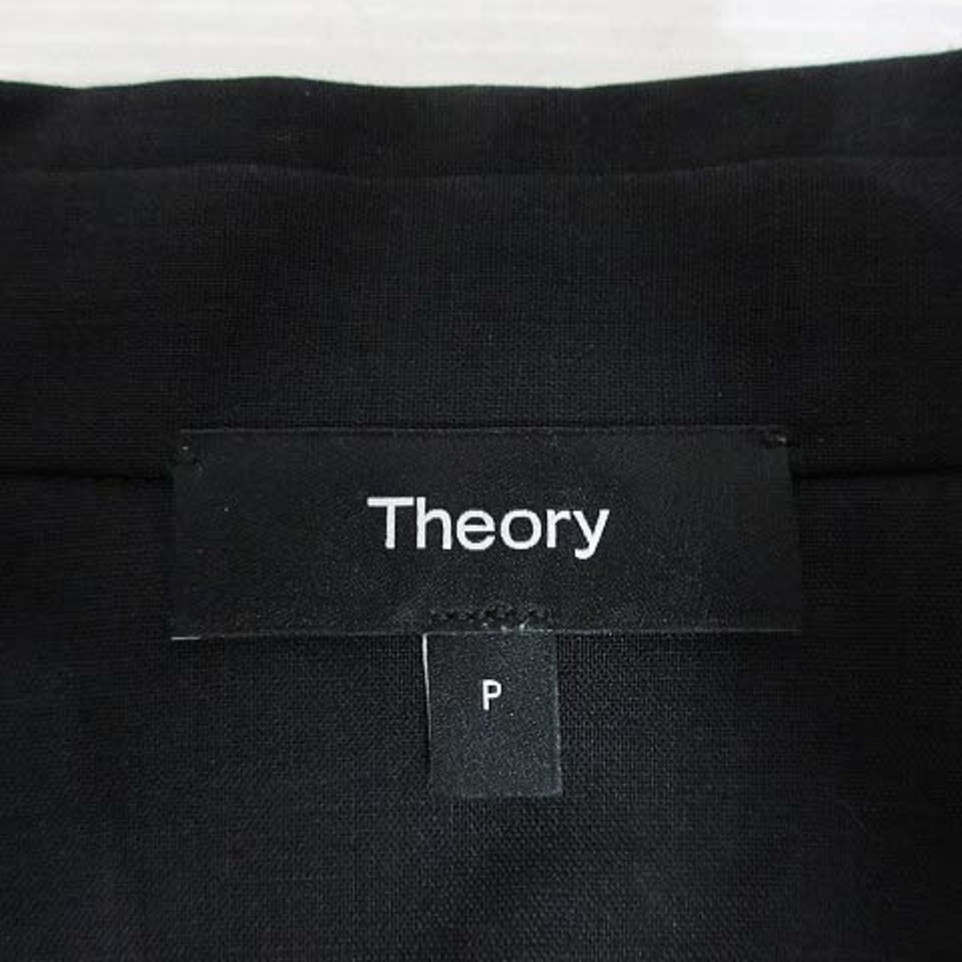 セオリー theory 23SS 美品 長袖 エアリー シャツ ブラウス P 黒