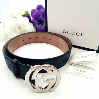 グッチ(Gucci)のグッチ☆★411924☆GP☆レザー☆インターロッキングG☆ベルト(ベルト)