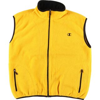 チャンピオン(Champion)の古着 チャンピオン Champion フリースベスト メンズL /eaa374976(ベスト)