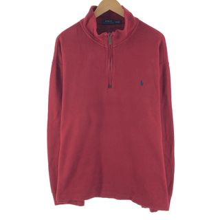 ラルフローレン(Ralph Lauren)の古着 ラルフローレン Ralph Lauren POLO RALPH LAUREN コットンニットハーフジップセーター メンズXXL /eaa375943(ニット/セーター)