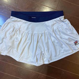 フィラ(FILA)のフィラ　キュロット　パンツ　スコート風　ホワイト　白(ウェア)