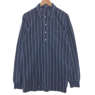 ラルフローレン(Ralph Lauren)の古着 ラルフローレン Ralph Lauren POLO SPORT ポロスポーツ ストライプ柄 長袖 ポロシャツ メンズL /taa001129(ポロシャツ)