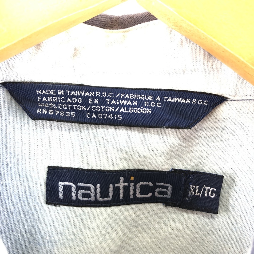 ノーティカ NAUTICA 長袖 ボタンダウンシャツ メンズXL ヴィンテージ /eaa373176 2