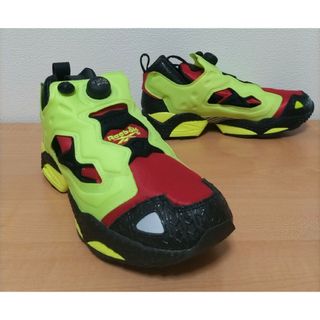 インスタポンプフューリー(INSTAPUMP FURY（Reebok）)の訳アリ【リーボック】激レア★ポンプフューリー★ネオンイエロー★美品サイズ27cm(スニーカー)