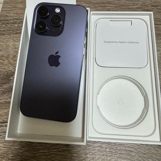 アップル(Apple)のiPhone 14pro 256GB ディープパープル(スマートフォン本体)