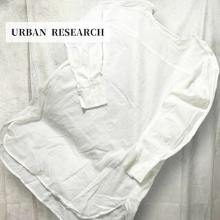 アーバンリサーチ(URBAN RESEARCH)の【URBAN RESEARCH】 シャツ ワンピース（ONE）ホワイト(シャツ/ブラウス(長袖/七分))