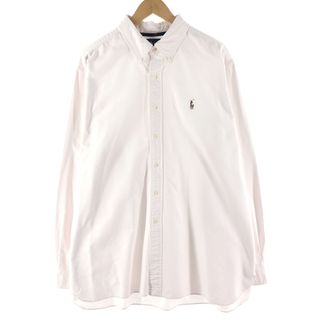 ラルフローレン(Ralph Lauren)の古着 ラルフローレン Ralph Lauren CLASSIC FIT クラシックフィット 長袖 ボタンダウンシャツ メンズXXL /eaa374704(シャツ)