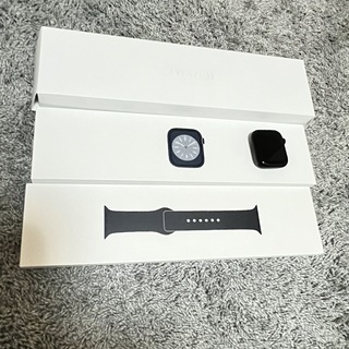 アップル(Apple)のApple Watch series 8 45mm GPS ミッドナイトアルミ(腕時計(デジタル))