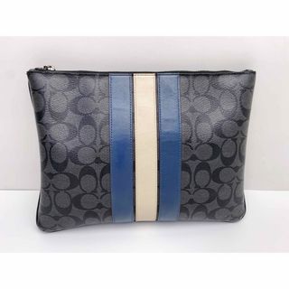 COACH - コーチ クラッチバック メンズ 迷彩 青の通販|ラクマ