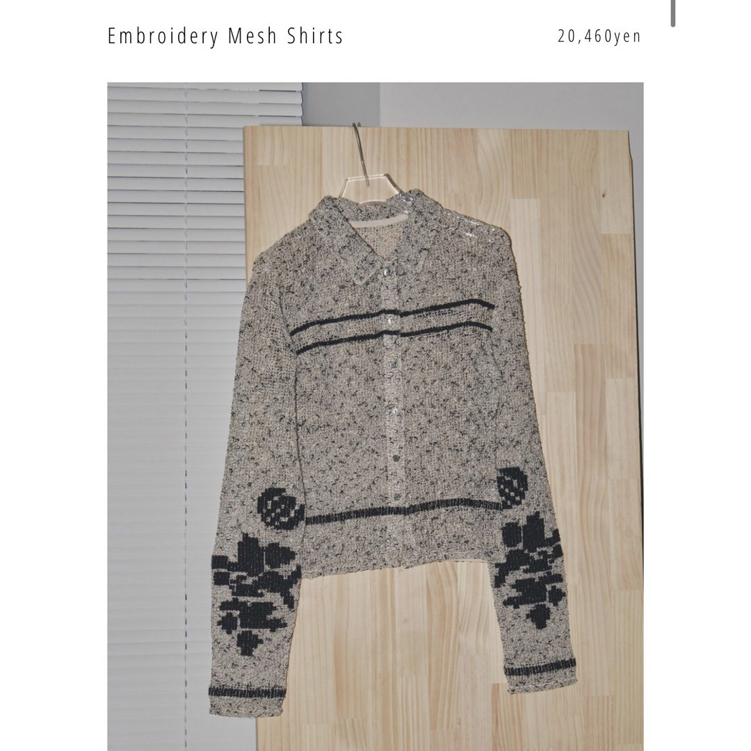 TODAYFUL - TODAYFUL Embroidery Mesh Shirts の通販 by shop TODAYFUL - TODAYFUL Embroidery Mesh Shirts の通販 by shop