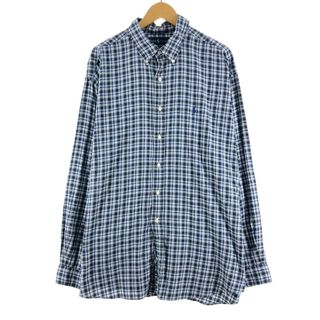 ラルフローレン(Ralph Lauren)の古着 ラルフローレン Ralph Lauren BLAKE 長袖 ボタンダウンチェックシャツ メンズXXL /eaa371347(シャツ)