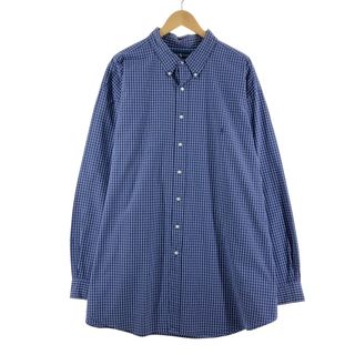 ラルフローレン(Ralph Lauren)の古着 ビッグサイズ ラルフローレン Ralph Lauren 長袖 ボタンダウンチェックシャツ メンズXXXL /eaa371351(シャツ)