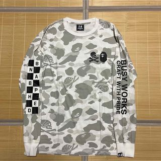 APE BAPE  KAWS MULTI CAMO 迷彩　ロンt シャーク　L