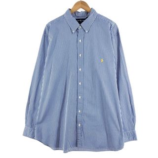 ラルフローレン(Ralph Lauren)の古着 ラルフローレン Ralph Lauren CLASSIC FIT クラシックフィット 長袖 ボタンダウンストライプシャツ メンズXXL /eaa373149(シャツ)