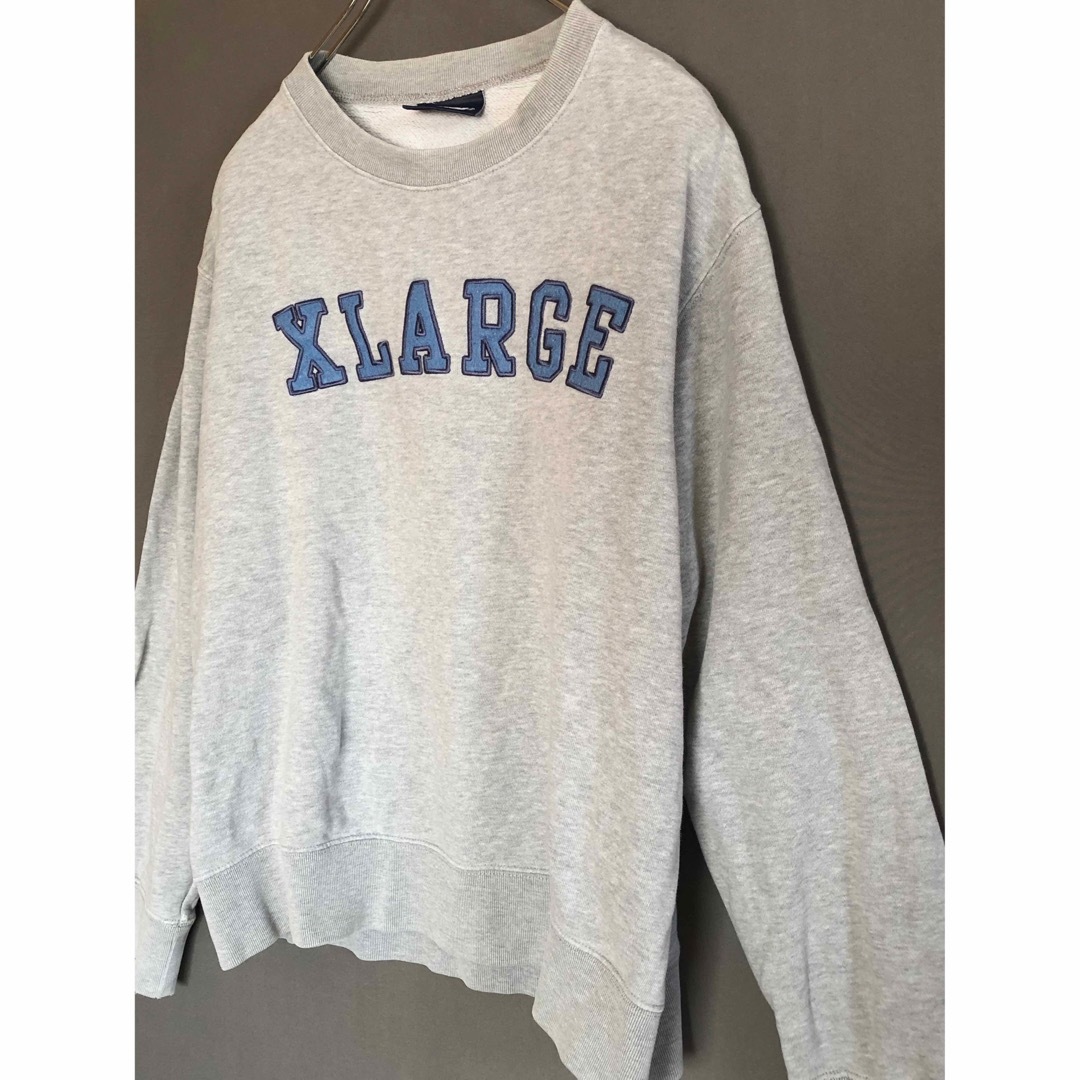 【美品】XLARGE デッドストック スウェット トレーナー グレー Mサイズ