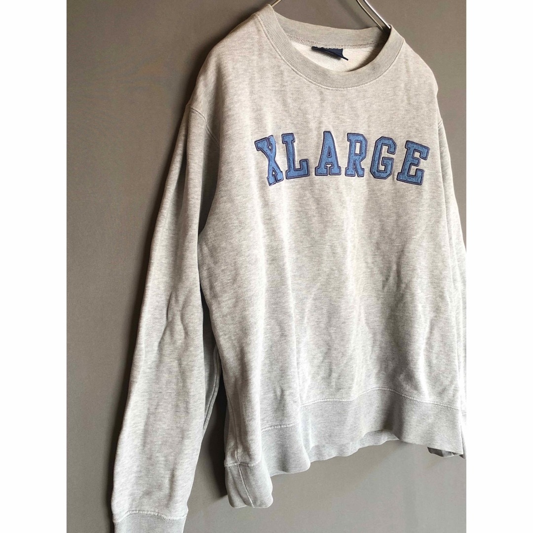 【美品】XLARGE スウェット トレーナー グレー Mサイズ