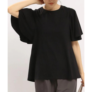 【専用】冷感袖フレアTシャツ ブラック M(Tシャツ(半袖/袖なし))