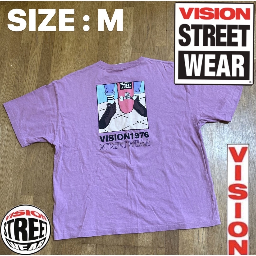 VISION STREET WEAR(ヴィジョン ストリート ウェア)の※プロフ必読※ヴィジョン ビジョン バックプリントTシャツ Mサイズ メンズのトップス(Tシャツ/カットソー(半袖/袖なし))の商品写真