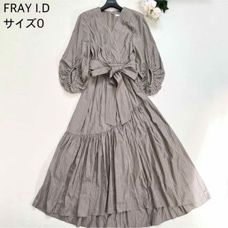 美品✨FRAY I.D ロングワンピース マキシ丈 長袖 サイズ0