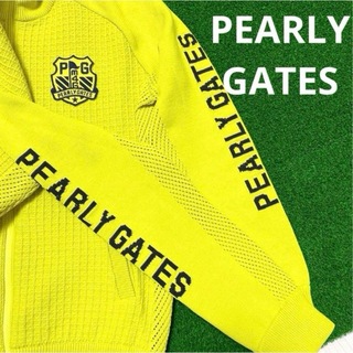 パーリーゲイツ(PEARLY GATES)のパーリーゲイツ　フルジップニットブルゾン　セーター　サイズ0(ウエア)