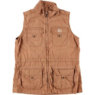 メキシコ製 carhartt   ダックベスト　裏起毛　レディース M