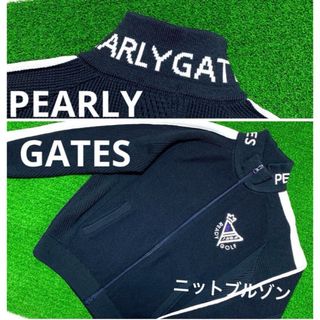 パーリーゲイツ(PEARLY GATES)のパーリーゲイツ　フルジップニットブルゾン　レディース　0(ウエア)