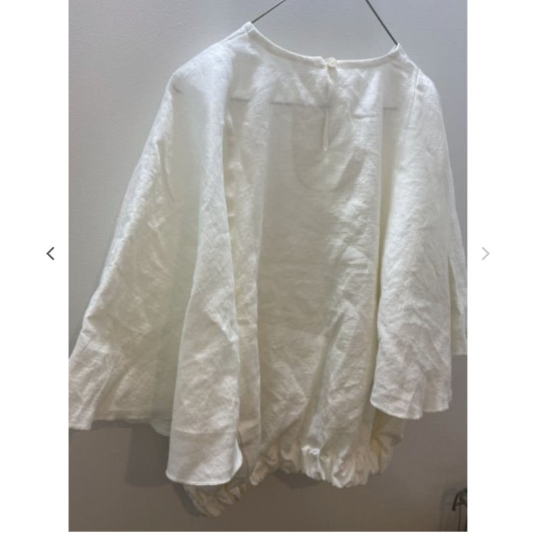 【ito fukuoka】flare sleeve tops リネン 作家さん レディースのトップス(シャツ/ブラウス(半袖/袖なし))の商品写真