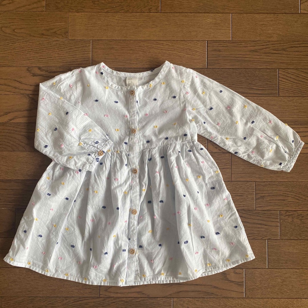 H&M(エイチアンドエム)のH&Mキッズ　ワンピース　86 キッズ/ベビー/マタニティのキッズ服女の子用(90cm~)(ワンピース)の商品写真