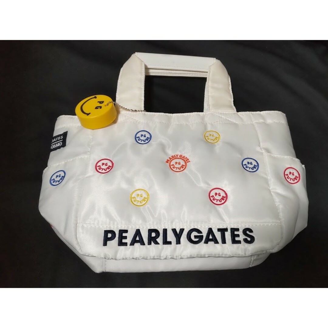 FUTUREニコ柄エンブ カートバッグ  PEARLY GATES 1