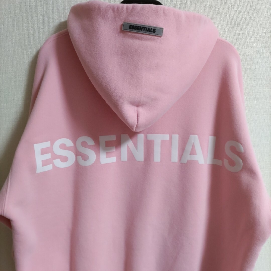 Lサイズ Fear Of God ESSENTIALS パーカー ピンク