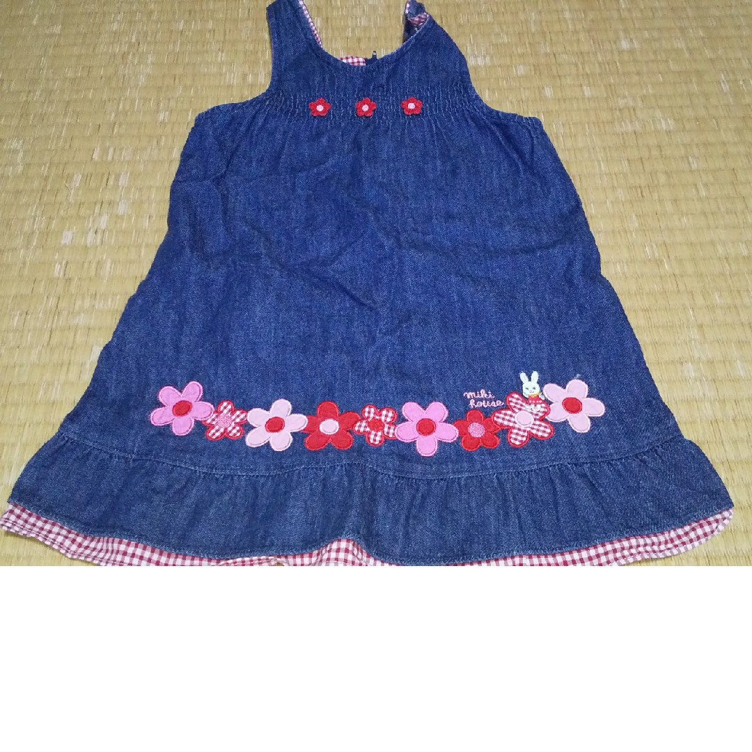 mikihouse(ミキハウス)のミキハウス ワンピース100 キッズ/ベビー/マタニティのキッズ服女の子用(90cm~)(ワンピース)の商品写真