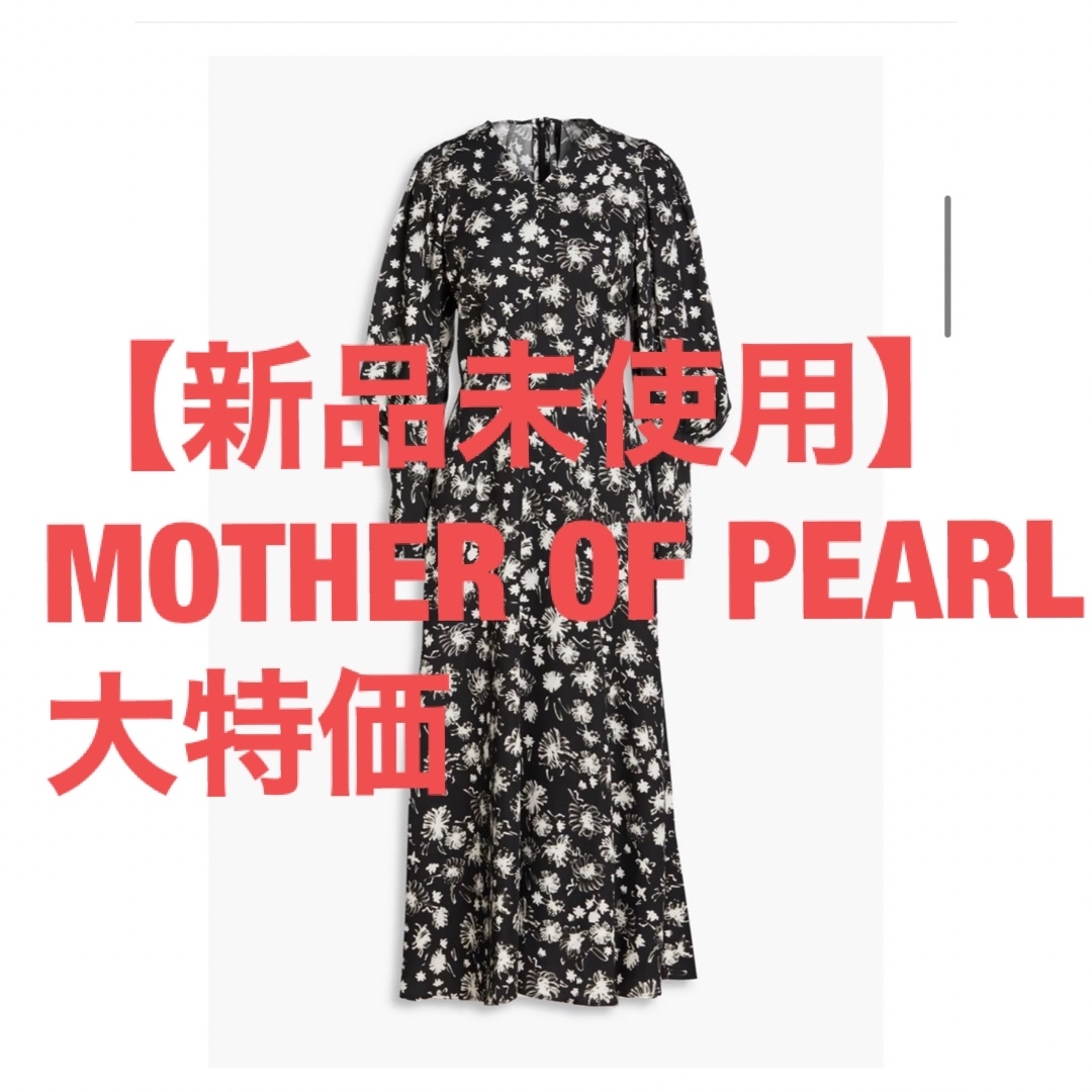 【新品未使用】MOTHER OF PEARL 花柄フローラルミディ丈ワンピース