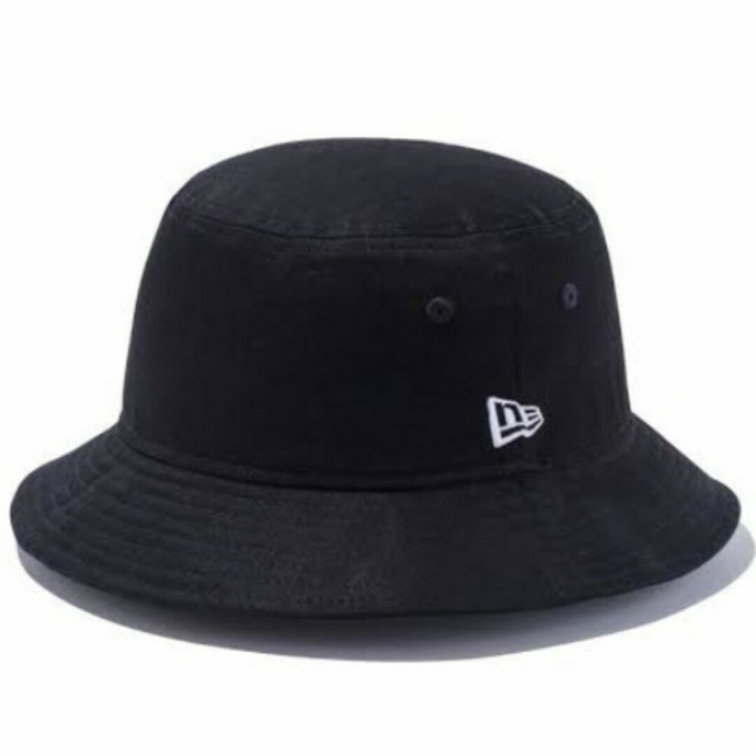 NEW ERA(ニューエラー)の新品未使用 ニューエラ バケットハット 黒 M/L 約59cm 無地 ブラック メンズの帽子(ハット)の商品写真