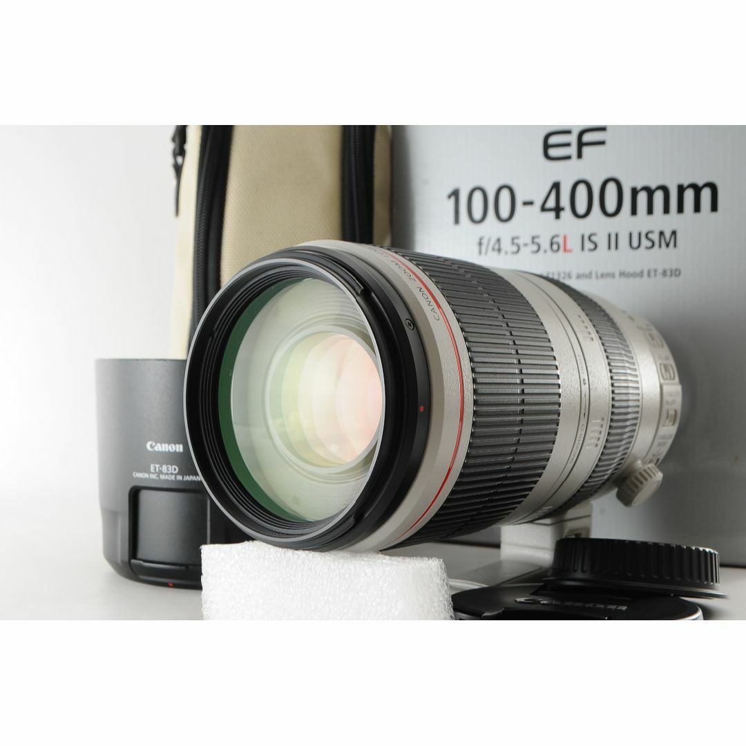 Canon(キヤノン)のCanon EF100-400mm F4.5-5.6 L IS Ⅱ USM スマホ/家電/カメラのカメラ(レンズ(ズーム))の商品写真