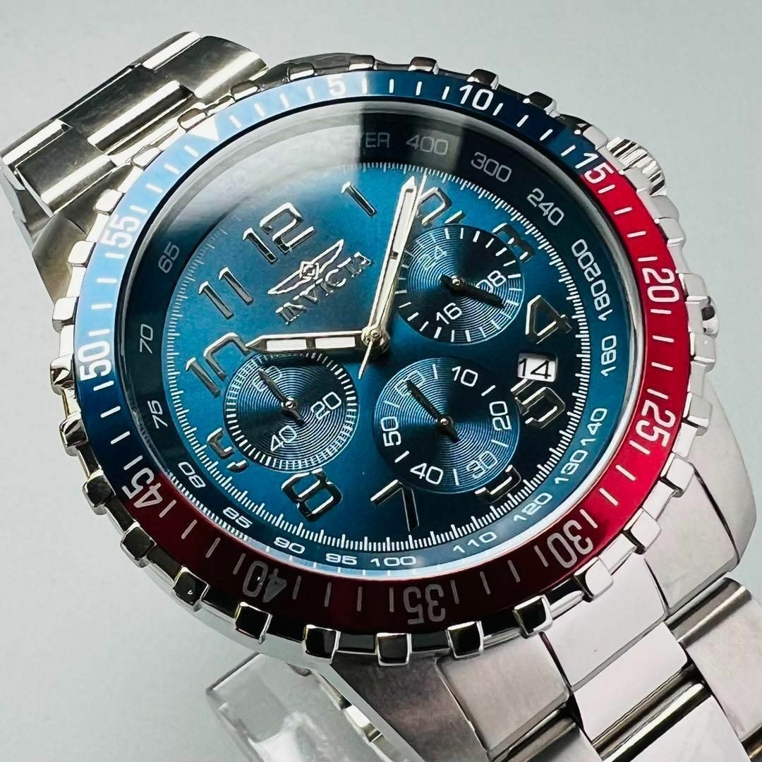 INVICTA(インビクタ)のインビクタ 腕時計 メンズ レッド 新品 クォーツ クロノグラフ ブランド メンズの時計(腕時計(アナログ))の商品写真